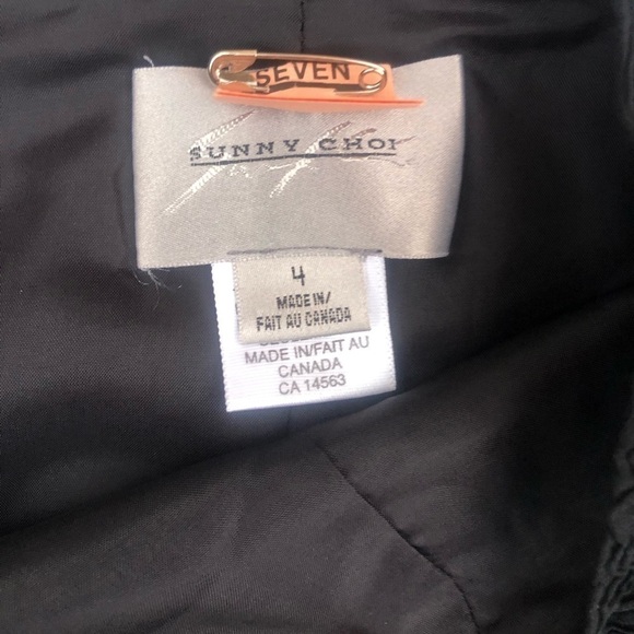 Sunny Choi textured black pencil skirt size 4 - Picture 3 of 6